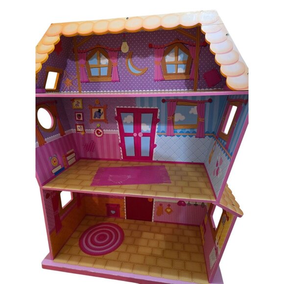 Lalaloopsy Sew Magical House Jumbo Wooden Doll House 42.3 x 39.5 x 15 RARE READ - Picture 7 of 16
